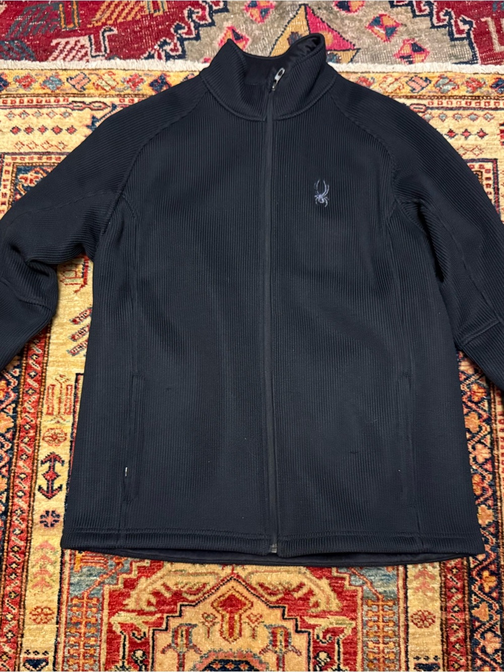 Spyder Black Full-Zip Performance Jacket